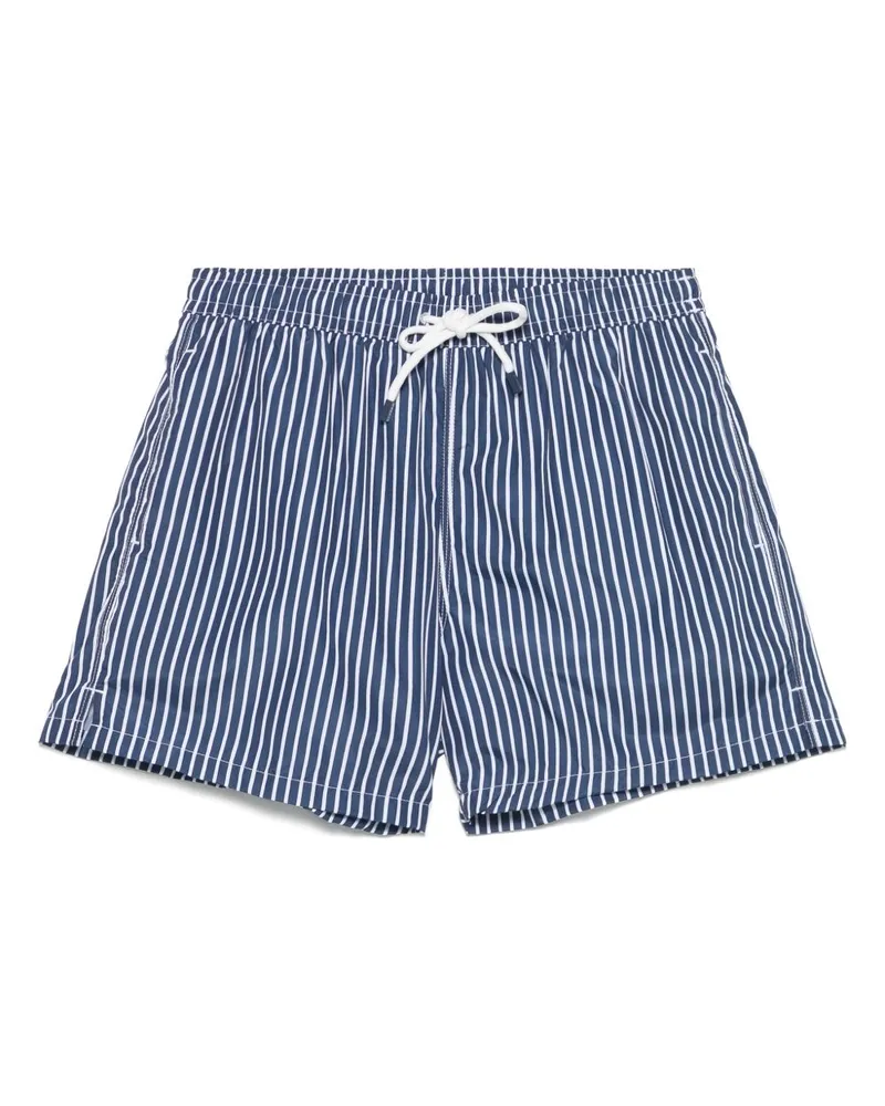 Fedeli Gestreifte Badeshorts - Blau Blau