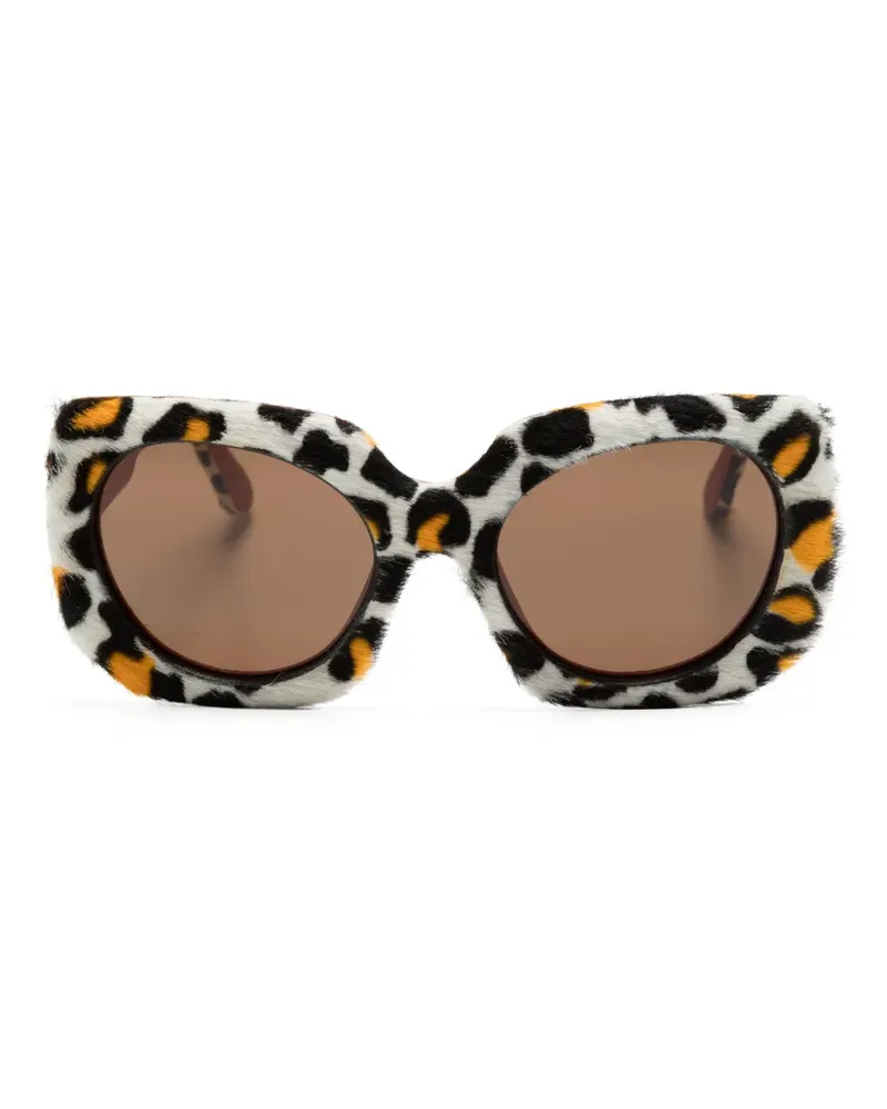 Marni Jellyfish Lake Oversized-Sonnenbrille - Weiß Weiß