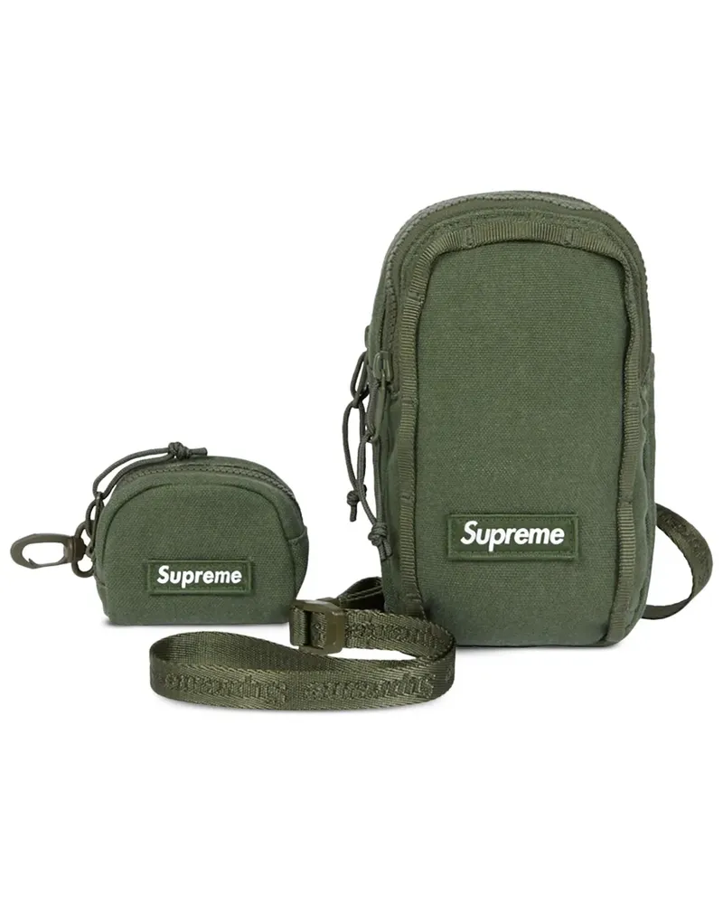 Supreme Being logo-patch messenger bag - Grün Grün
