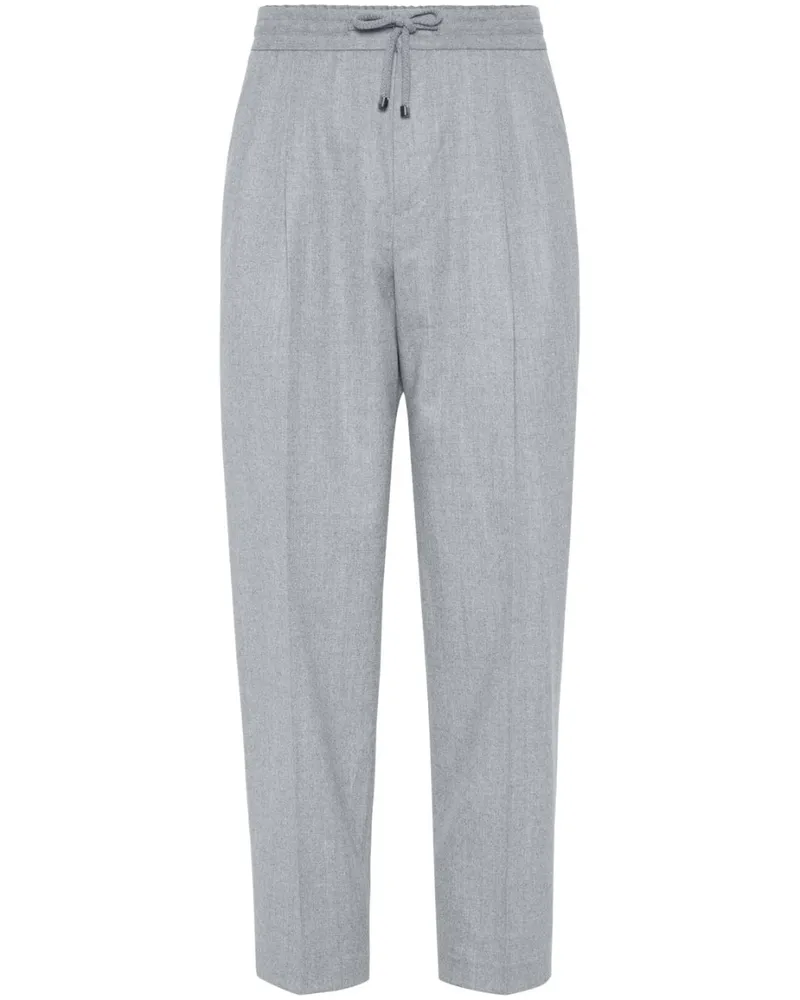 Brunello Cucinelli Hose mit Bügelfalten - Grau Grau