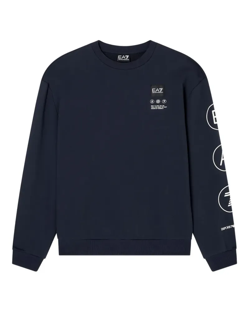 EA7 crew-neck sweatshirt - Blau Blau