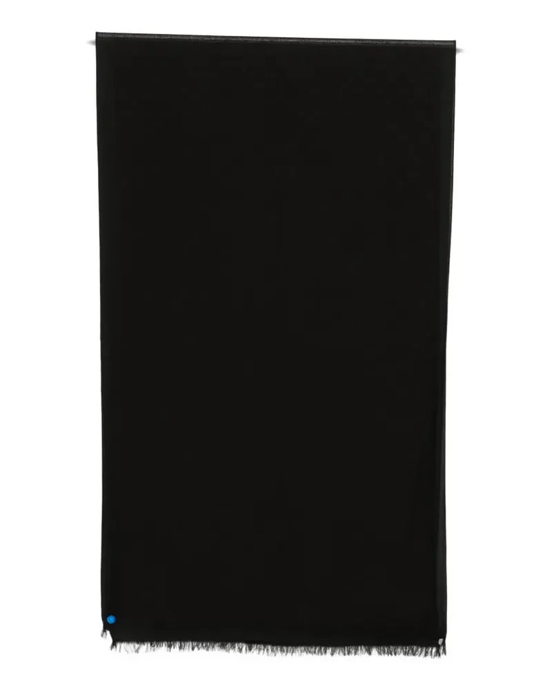 Emporio Armani fringed scarf - Schwarz Schwarz