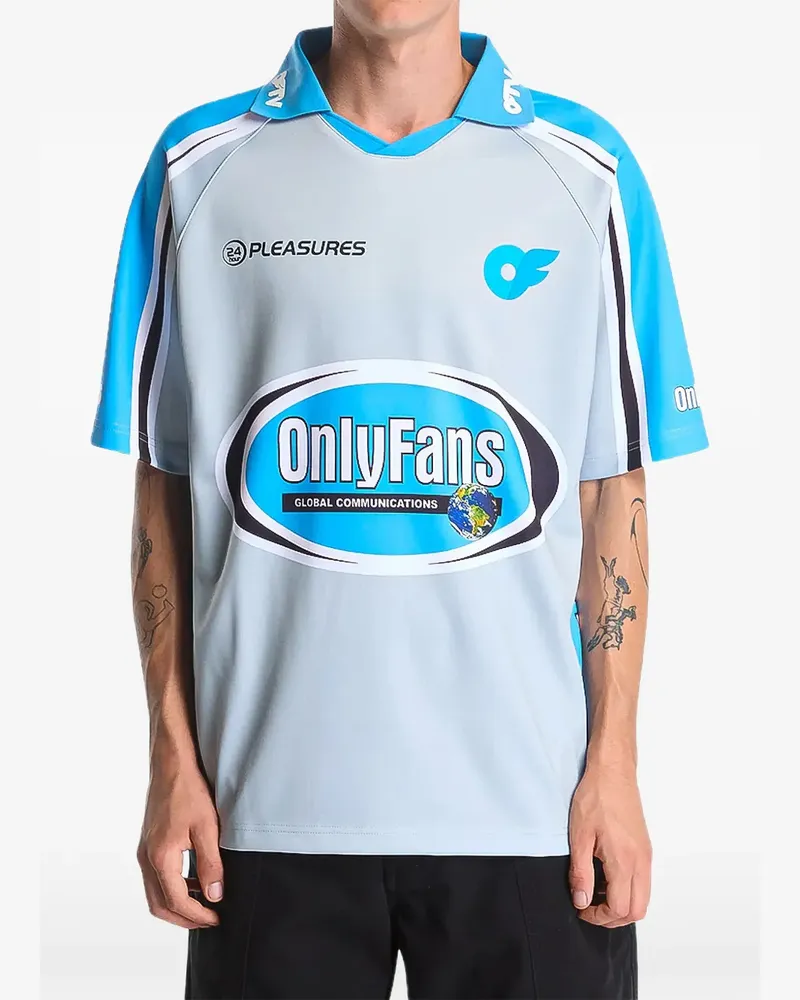 PLEASURES x OnlyFans OFTV T-Shirt - Grau Grau