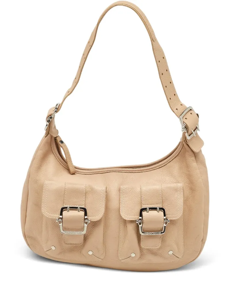 Longchamp Pre-owned Schultertasche mit Schnallendetail - Nude Nude
