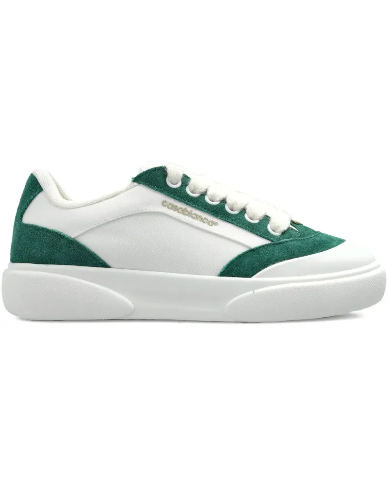 Casablanca Paris Sneakers mit Einsätzen aus Wildleder - Weiß Weiß