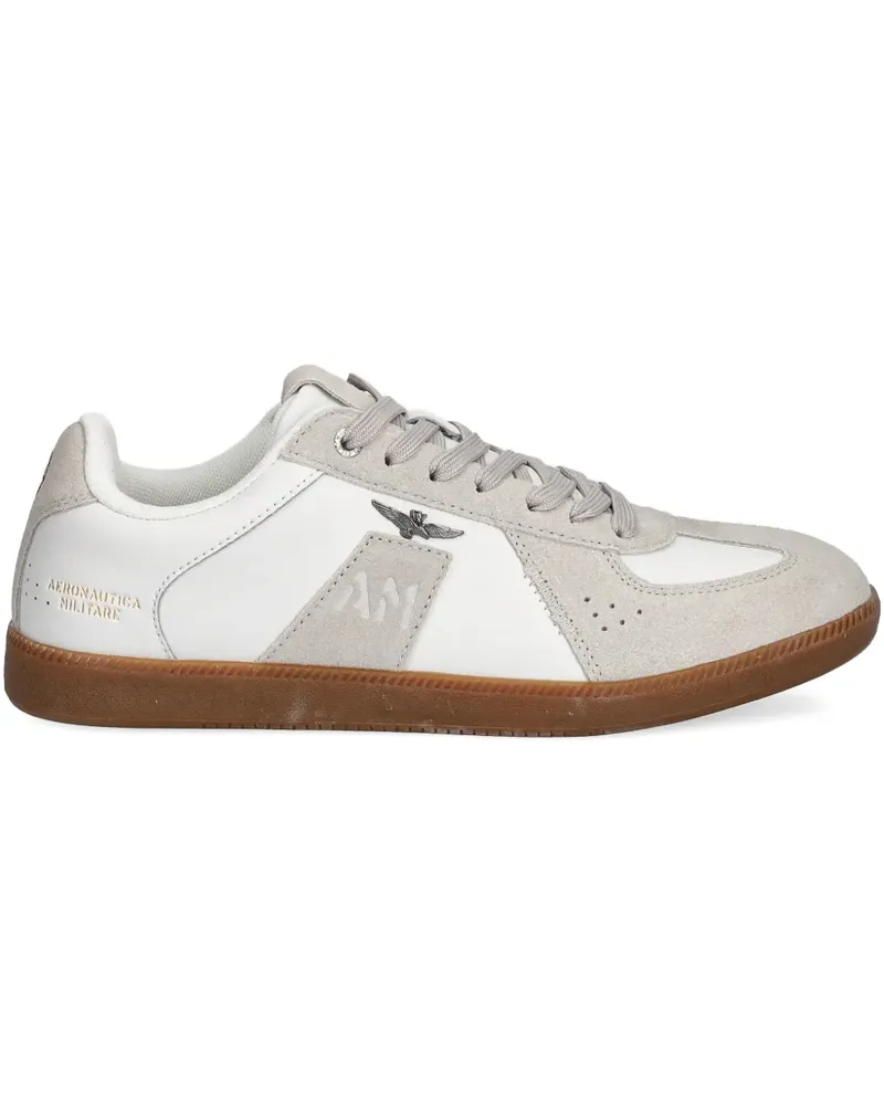 Aeronautica Militare logo-appliqué sneakers - Weiß Weiß