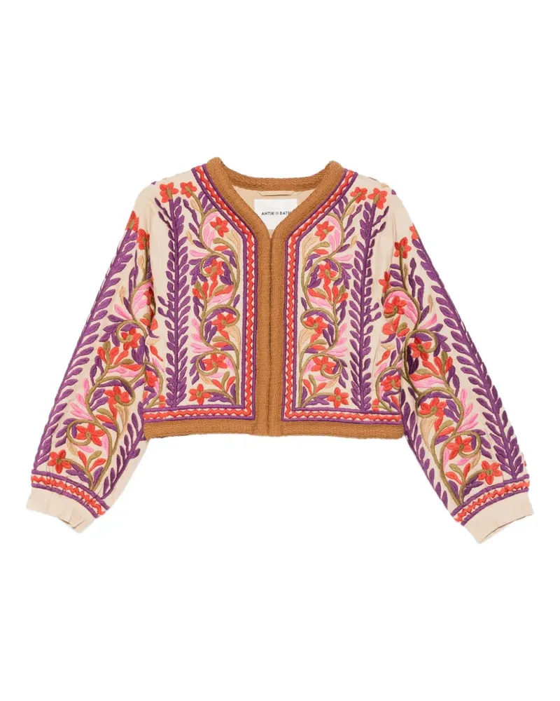 Antik Batik Suna embroidered jacket - Nude Nude
