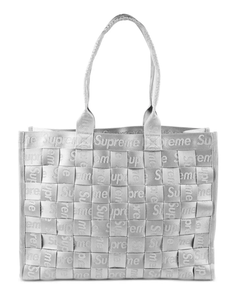 Supreme Being Gewebte Tote Bag aus Jacquard - Silber Silber