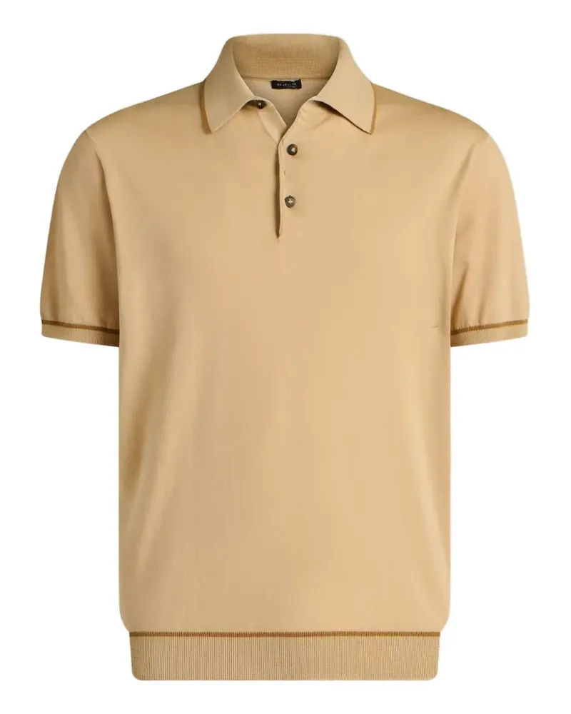 Kiton Gestricktes Poloshirt - Nude Nude