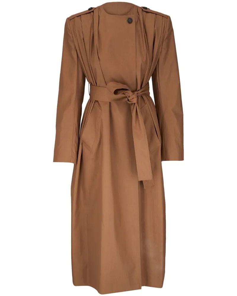 KHAITE Minnler Trenchcoat - Braun Braun