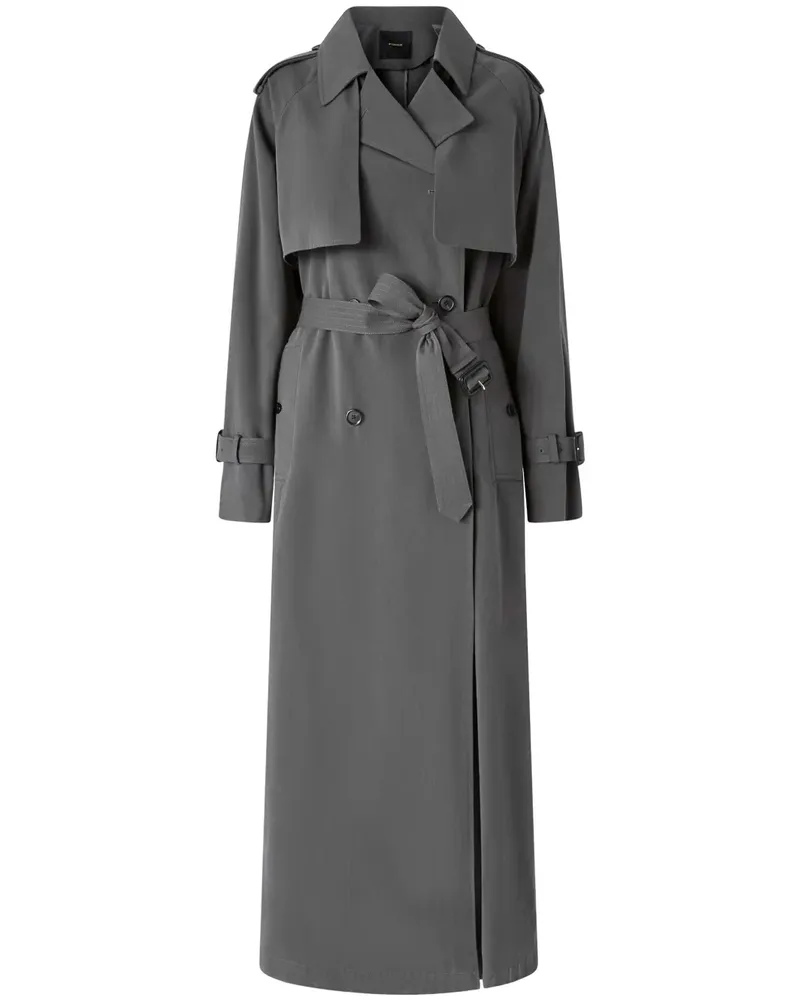 Pinko Trenchcoat mit Gürtel - Grau Grau