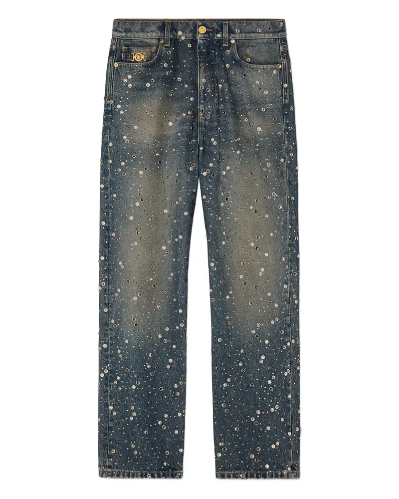 Versace Jeans mit Kristallverzierung - Blau Blau