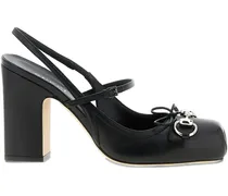 Pumps mit Metallklammer 95mm - Schwarz