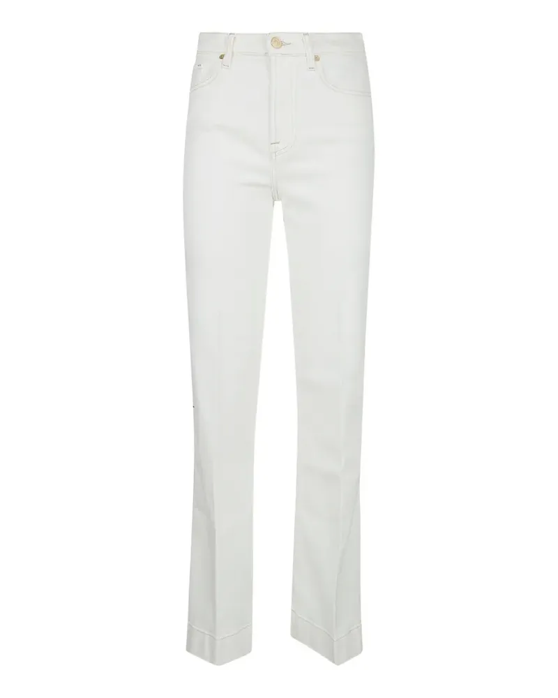 7 for all mankind Tailorless Modern Dojo contrast-stitching jeans - Weiß Weiß