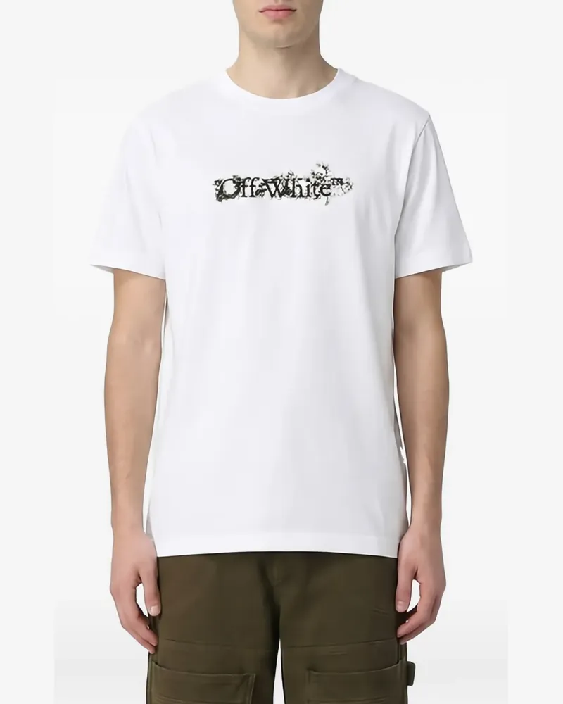 OFF-WHITE logo-print cotton T-shirt - Weiß Weiß