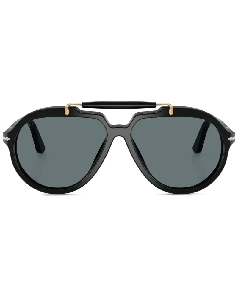 Persol Getönte Pilotenbrille - Schwarz Schwarz