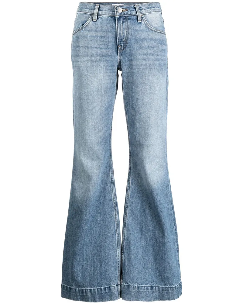 RE/DONE Tief sitzende Schlagjeans - Blau Blau