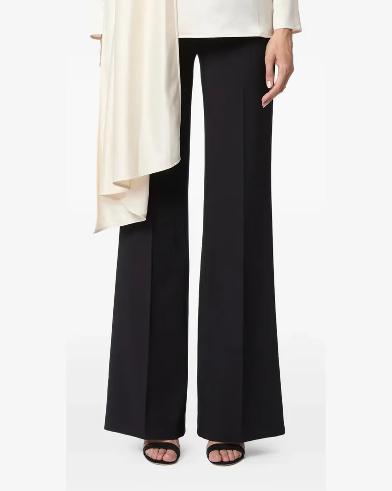 Elisabetta Franchi logo-plaque trousers - Schwarz Schwarz