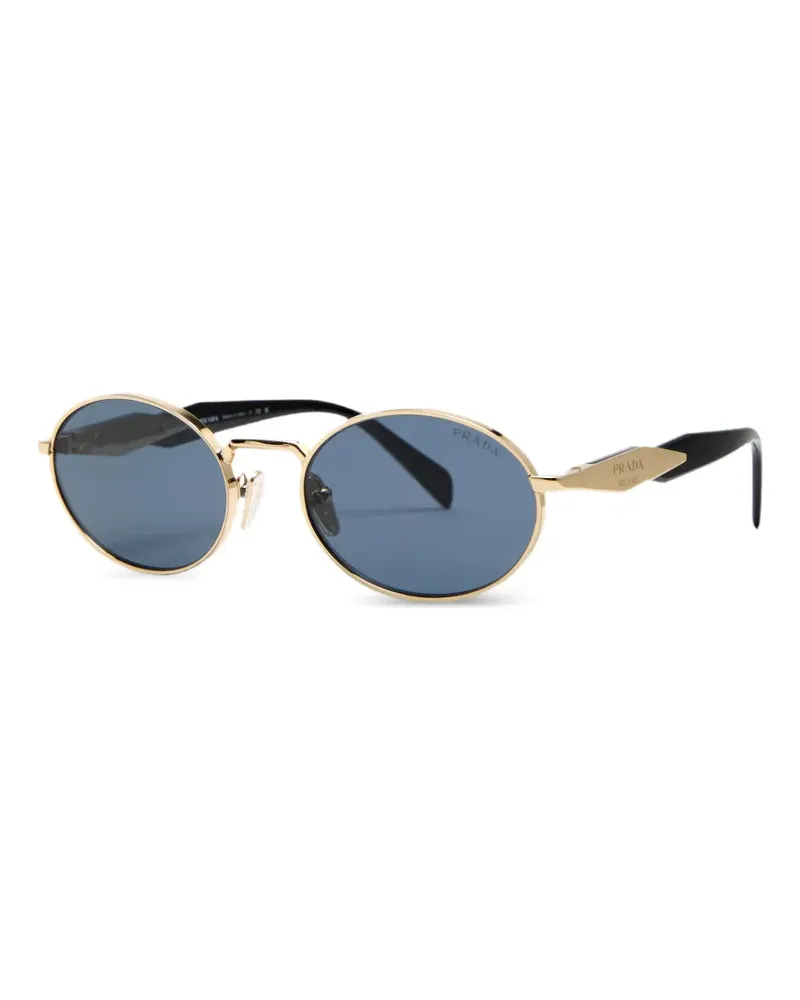 Prada Sonnenbrille mit geometrischem Gestell - Gold Gold
