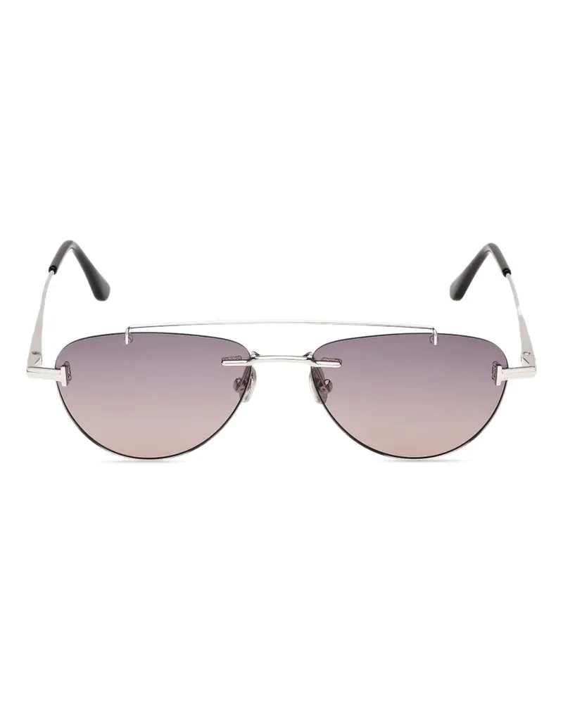 Tom Ford Klassische Sonnenbrille - Silber Silber