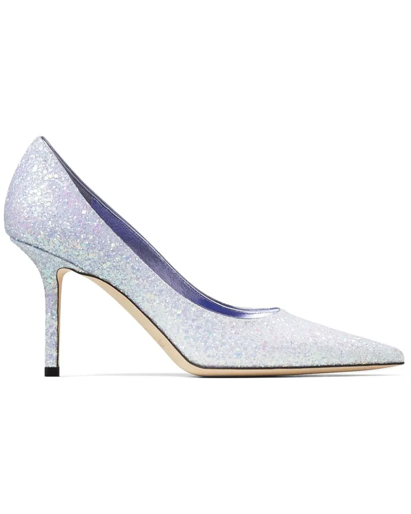 Jimmy Choo Glitzernde Love Pumps 85mm - Silber Silber