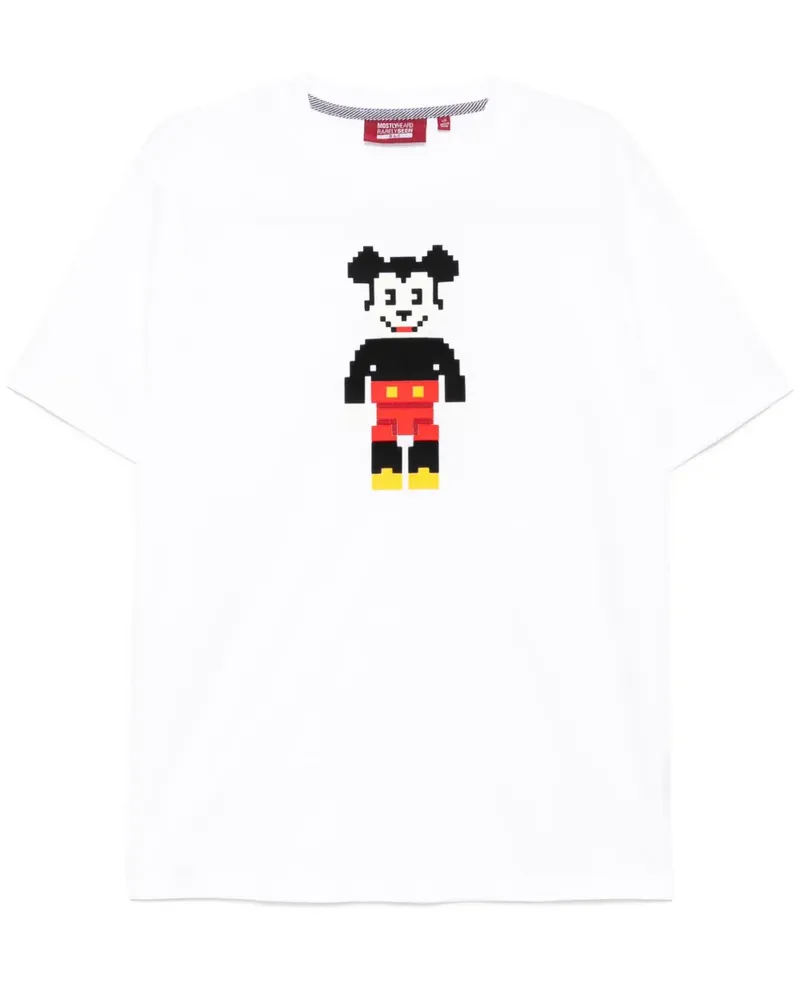 Mostly Heard Rarely Seen T-Shirt mit Mausbär - Weiß Weiß