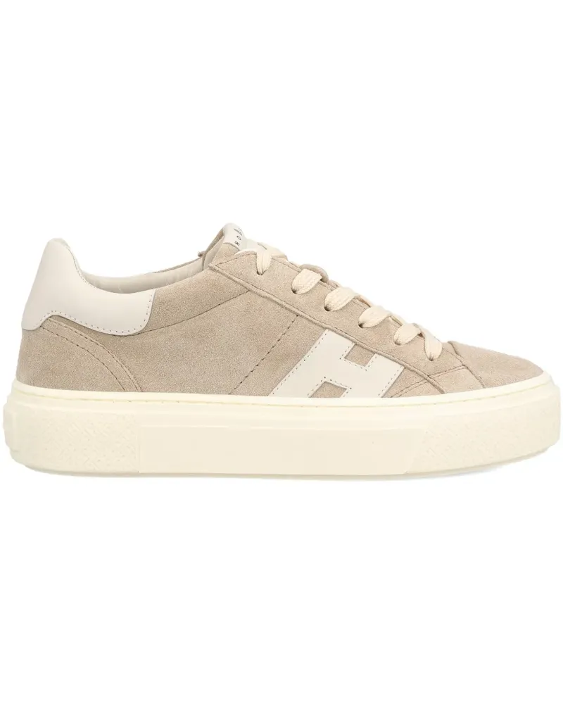 Hogan Crosswind suede sneakers - Nude Nude