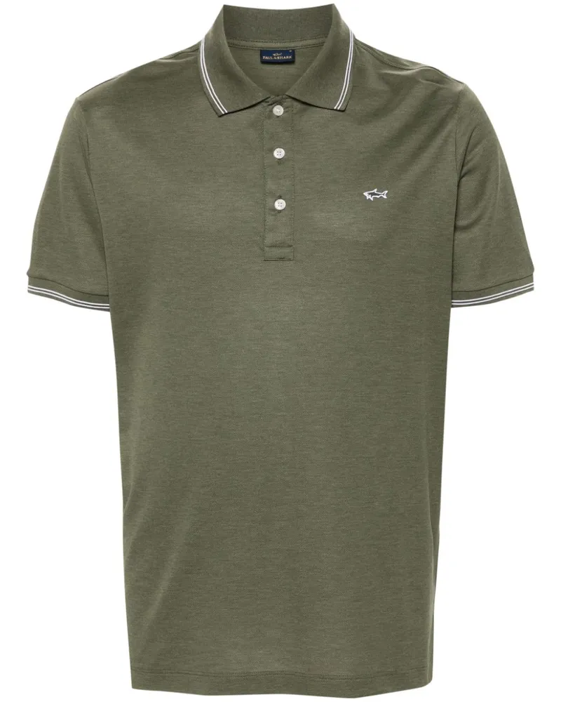 Paul & Shark Poloshirt mit Logo-Applikation - Grün Grün