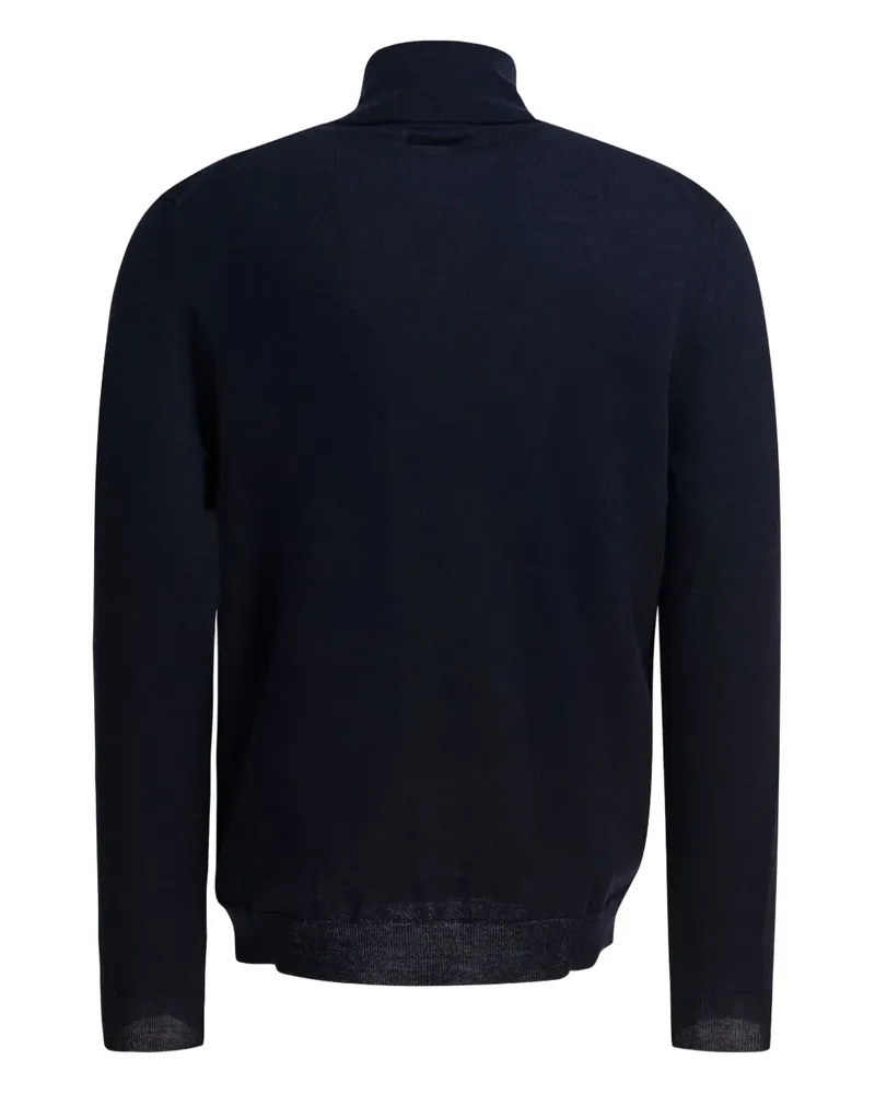 Zanone Pullover mit Reißverschlusskragen - Blau Blau