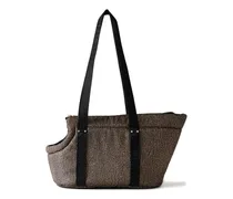 Schultertasche mit Punkte-Detail - Nude