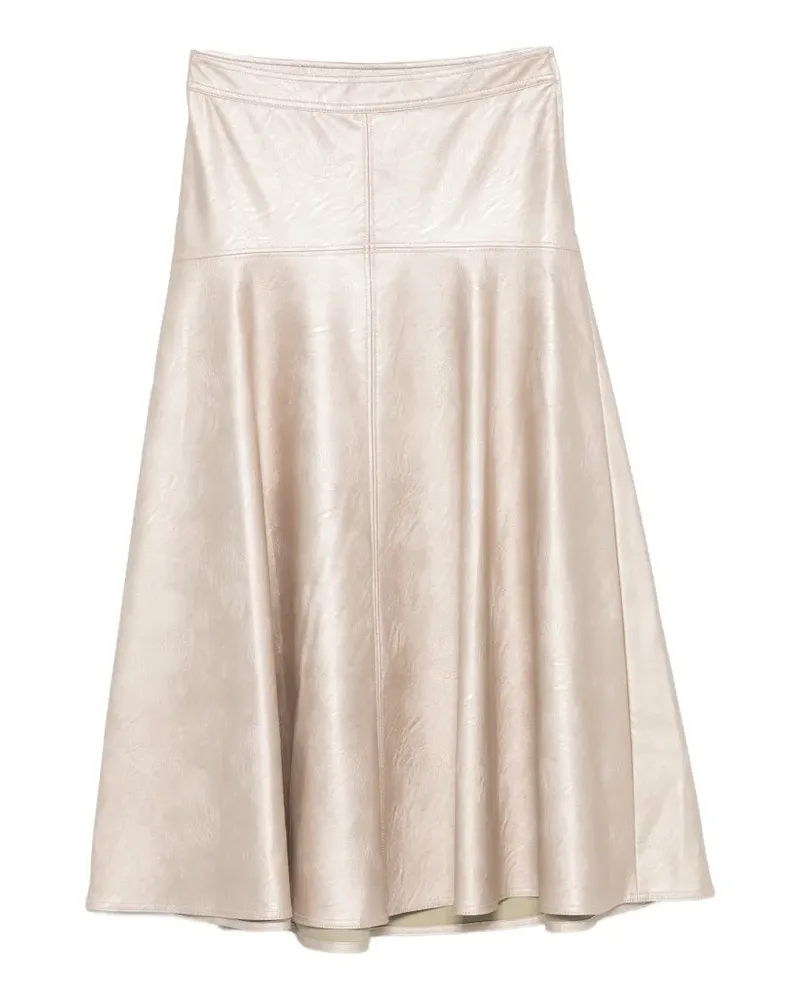 forte_forte Midirock im Metallic-Look - Gold Gold