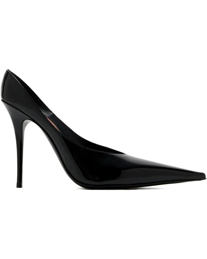 Amina Muaddi Pumps 105mm - Schwarz Schwarz