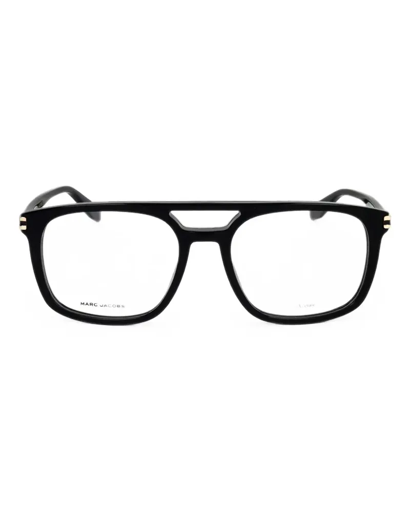 Marc Jacobs square-frame double-bridge glasses - Schwarz Schwarz