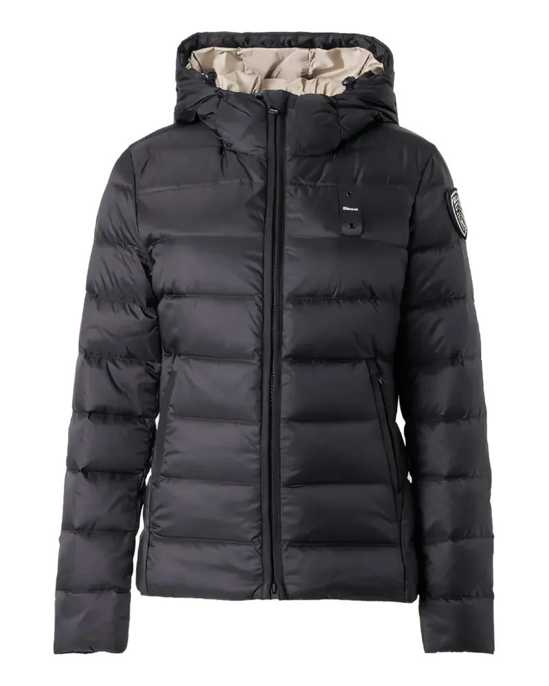 Blauer Charme hooded padded jacket - Schwarz Schwarz