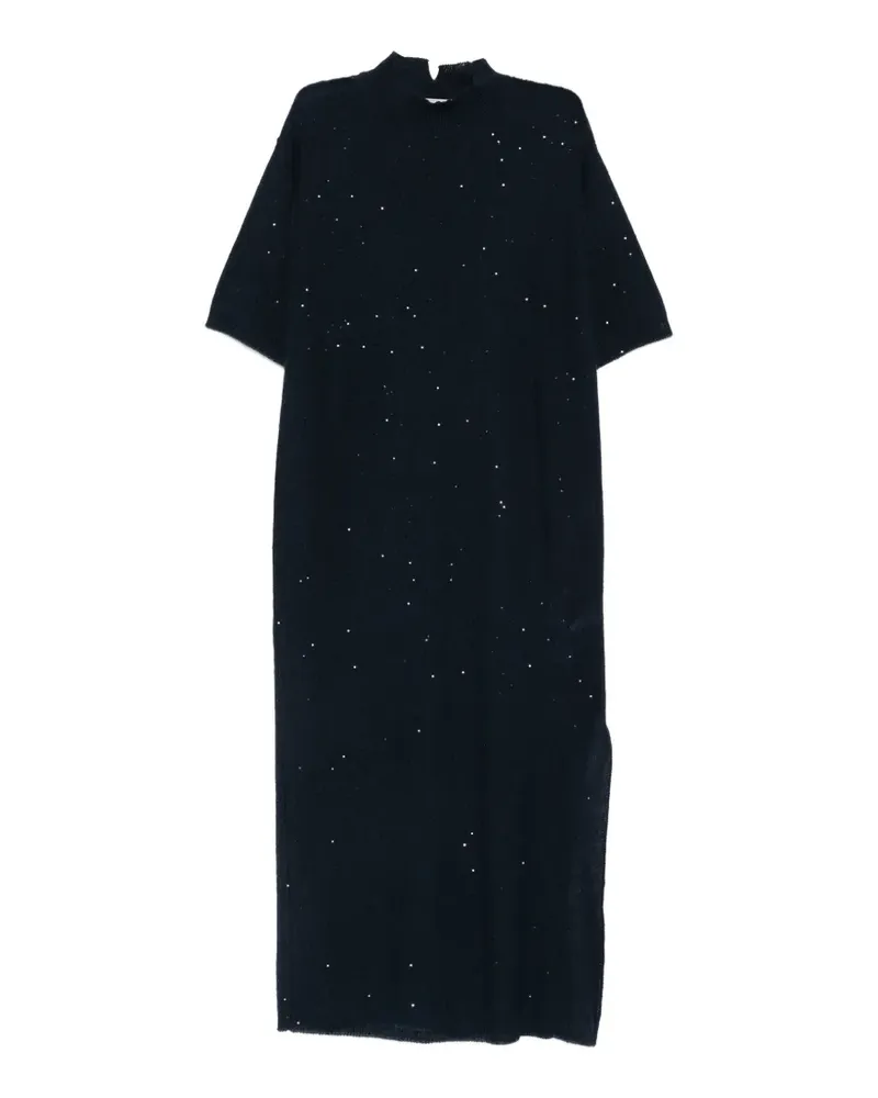 Antonelli Firenze Garofano sequin-embellished knitted midi dress - Blau Blau
