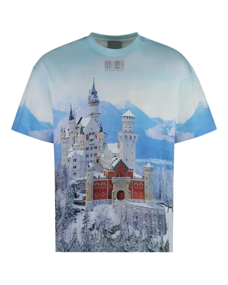 VETEMENTS Neuschwanstein Winter T-Shirt - Blau Blau