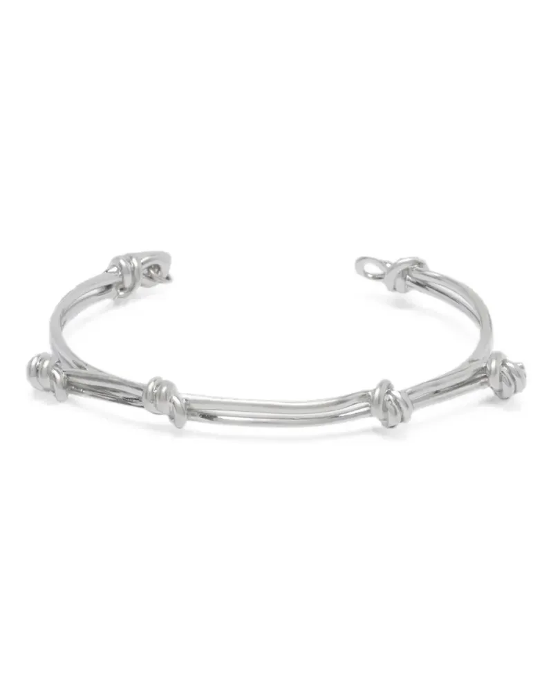 Maison Margiela knot-detail cuff bracelet - Silber Silber