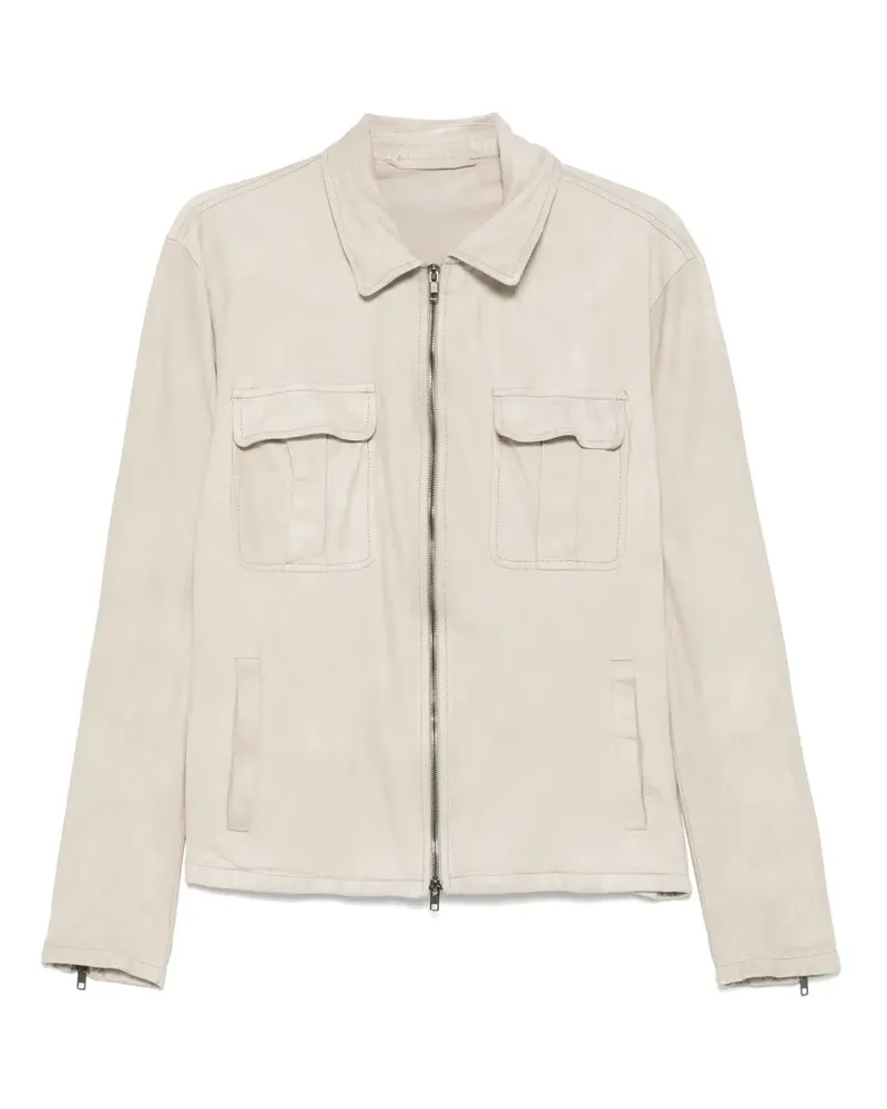 Salvatore Santoro Klassische Lederjacke - Nude Nude
