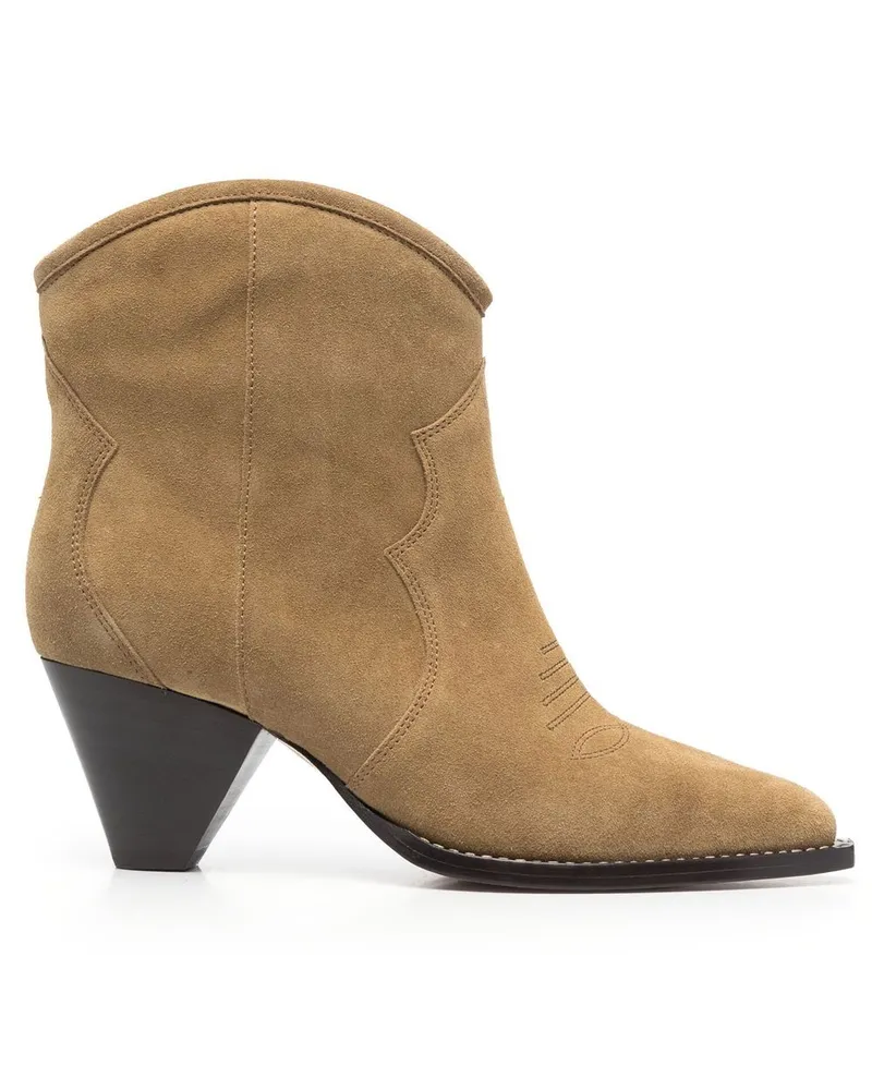 Isabel Marant Darizo Wildlederstiefel - Nude Nude