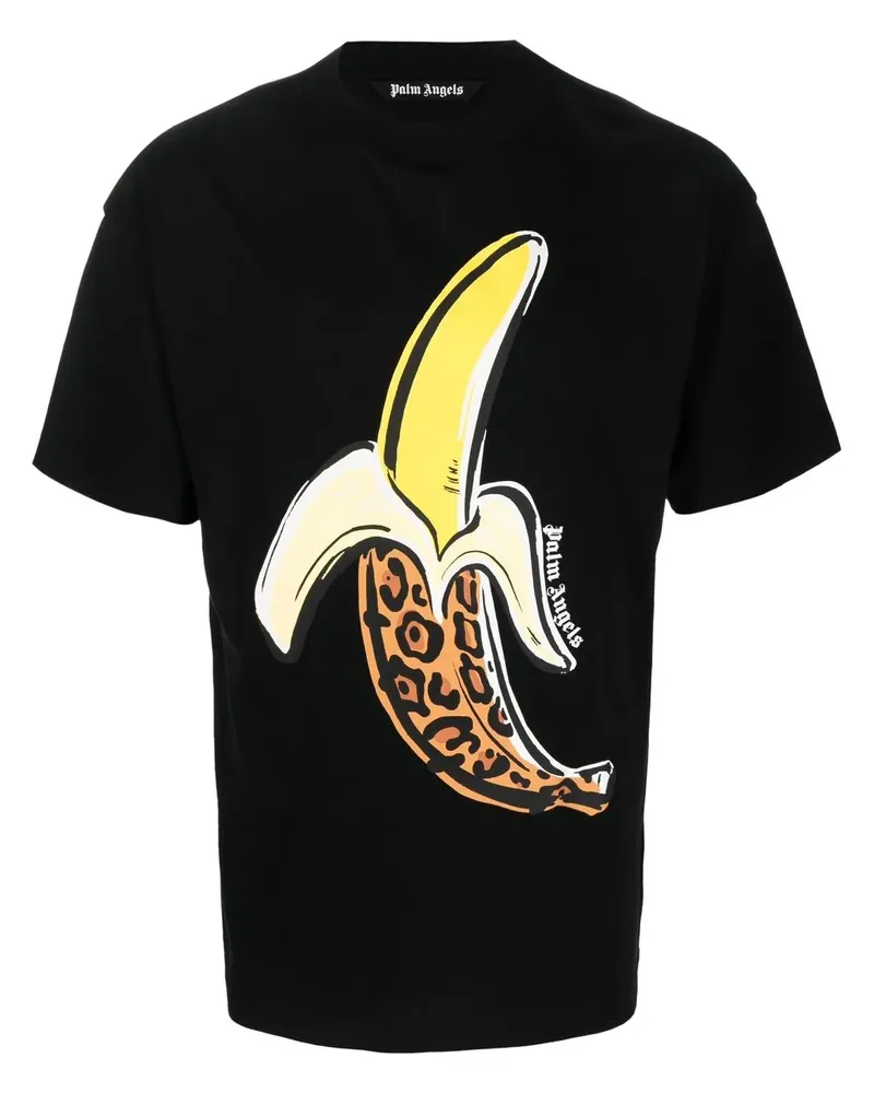 Palm Angels T-Shirt mit grafischem Print - Schwarz Schwarz