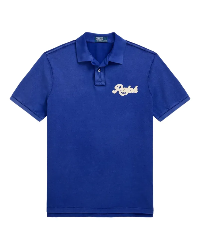 Ralph Lauren Poloshirt mit Logo-Patch - Blau Blau
