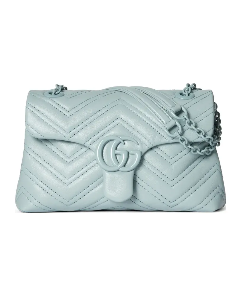 Gucci small GG Marmont matelassé shoulder bag - Blau Blau
