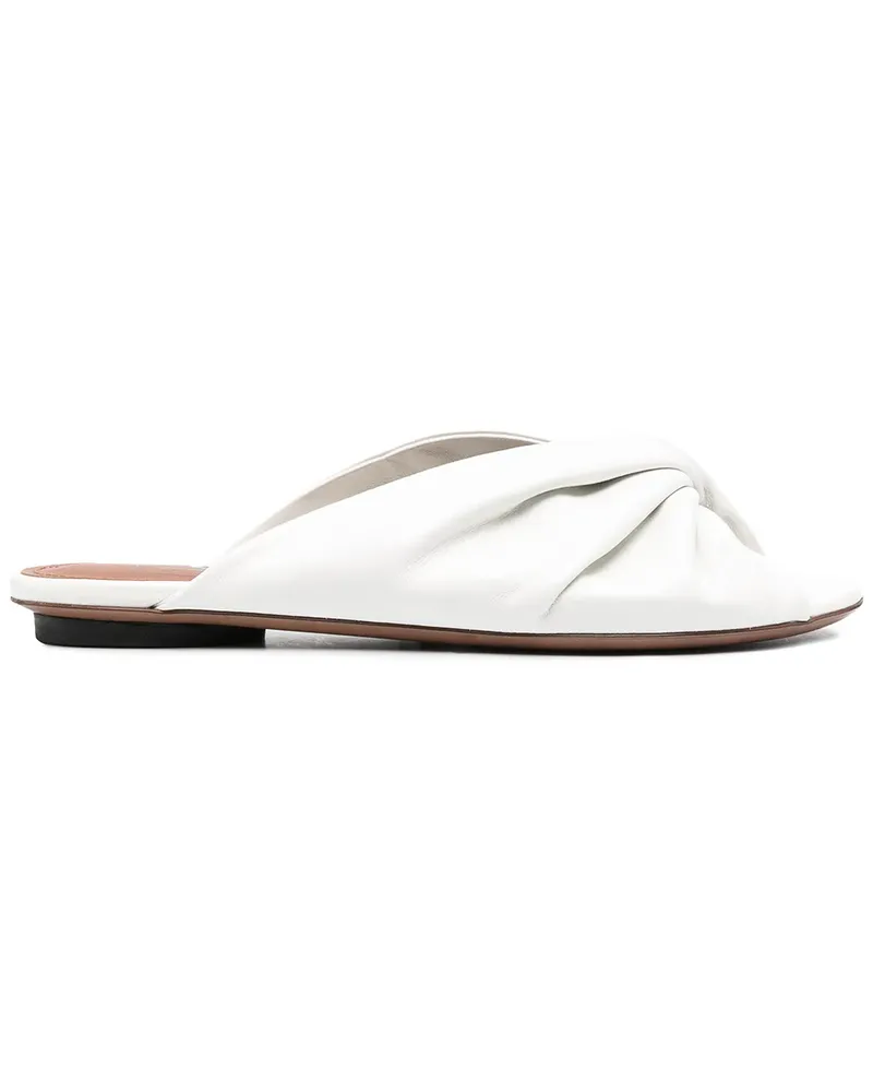 L'Autre Chose Sandalen aus Leder - Weiß Weiß