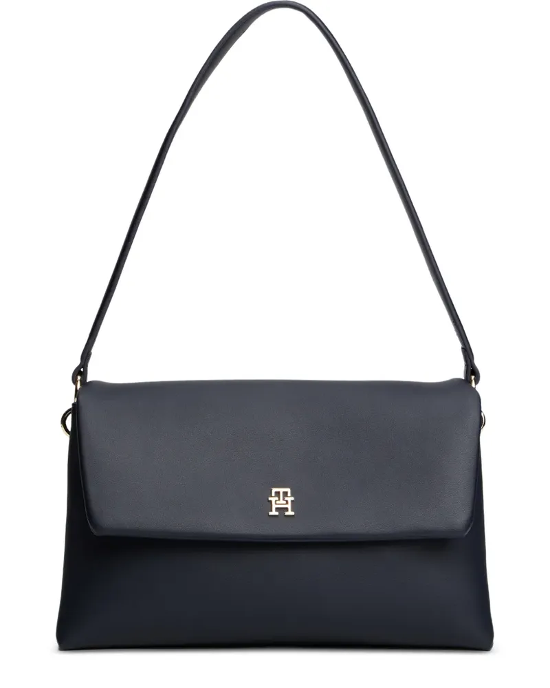 Tommy Hilfiger logo-plaque shoulder bag - Blau Blau
