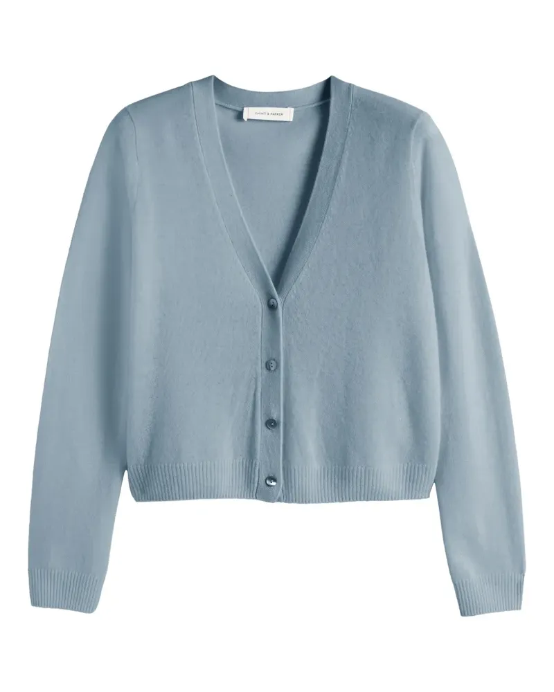 Chinti & Parker Cardigan mit V-Ausschnitt - Blau Blau