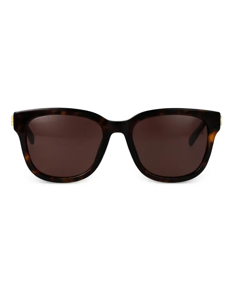 Gucci Double G square-frame sunglasses - Braun Braun