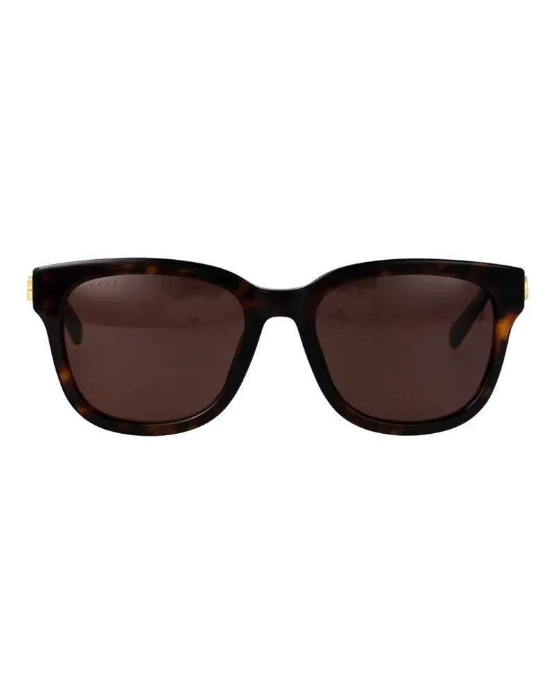 Gucci Double G square-frame sunglasses - Braun Braun