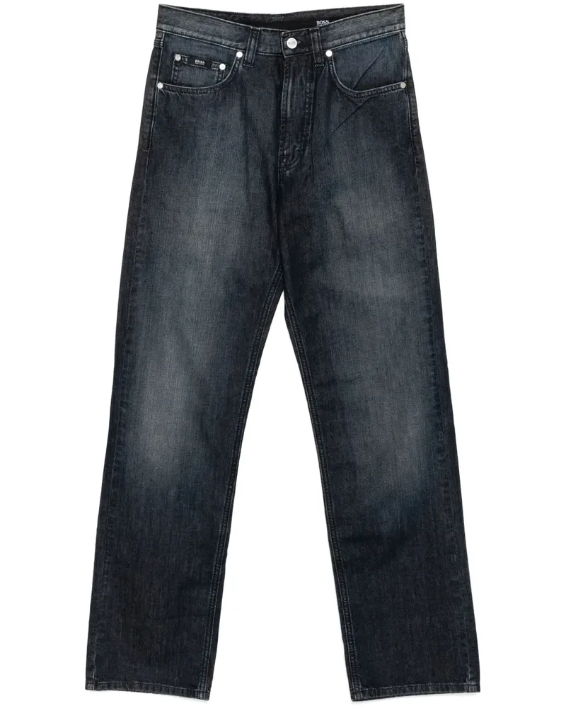 HUGO BOSS Jeans mit geradem Bein - Blau Blau