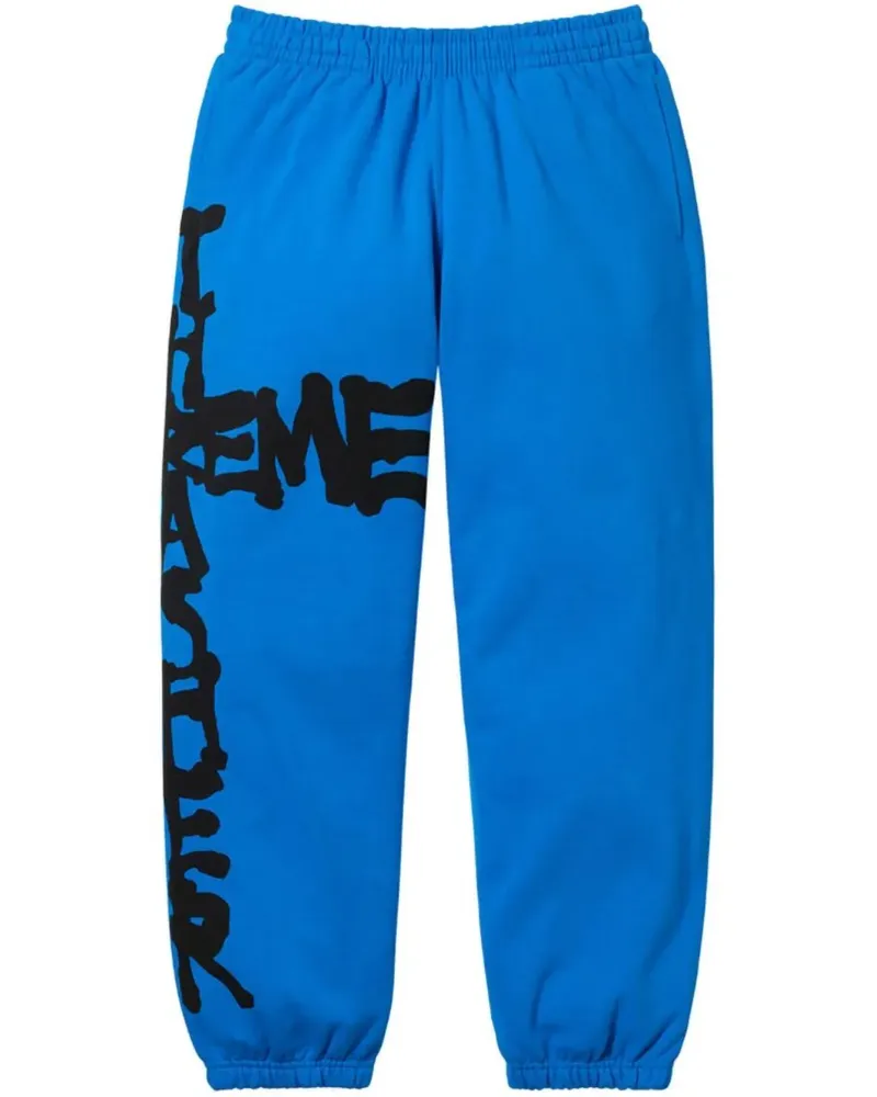 Supreme Being x Thrasher "Blue" Jogginghose mit Print - Blau Blau