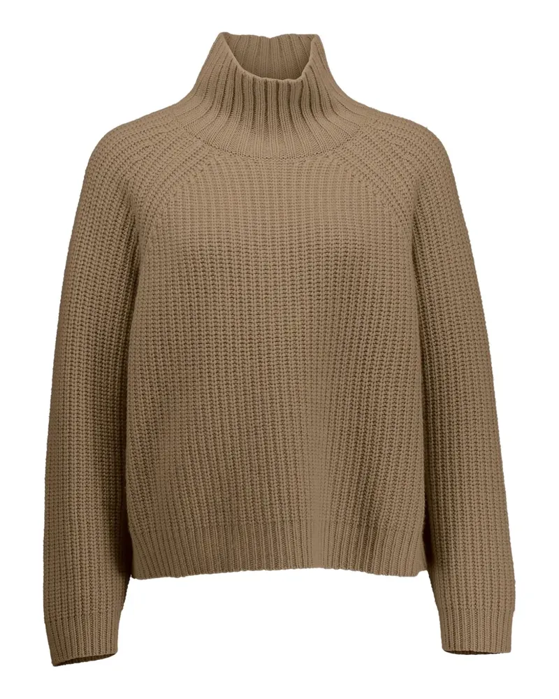 ALLUDE Pullover mit Stehkragen - Braun Braun